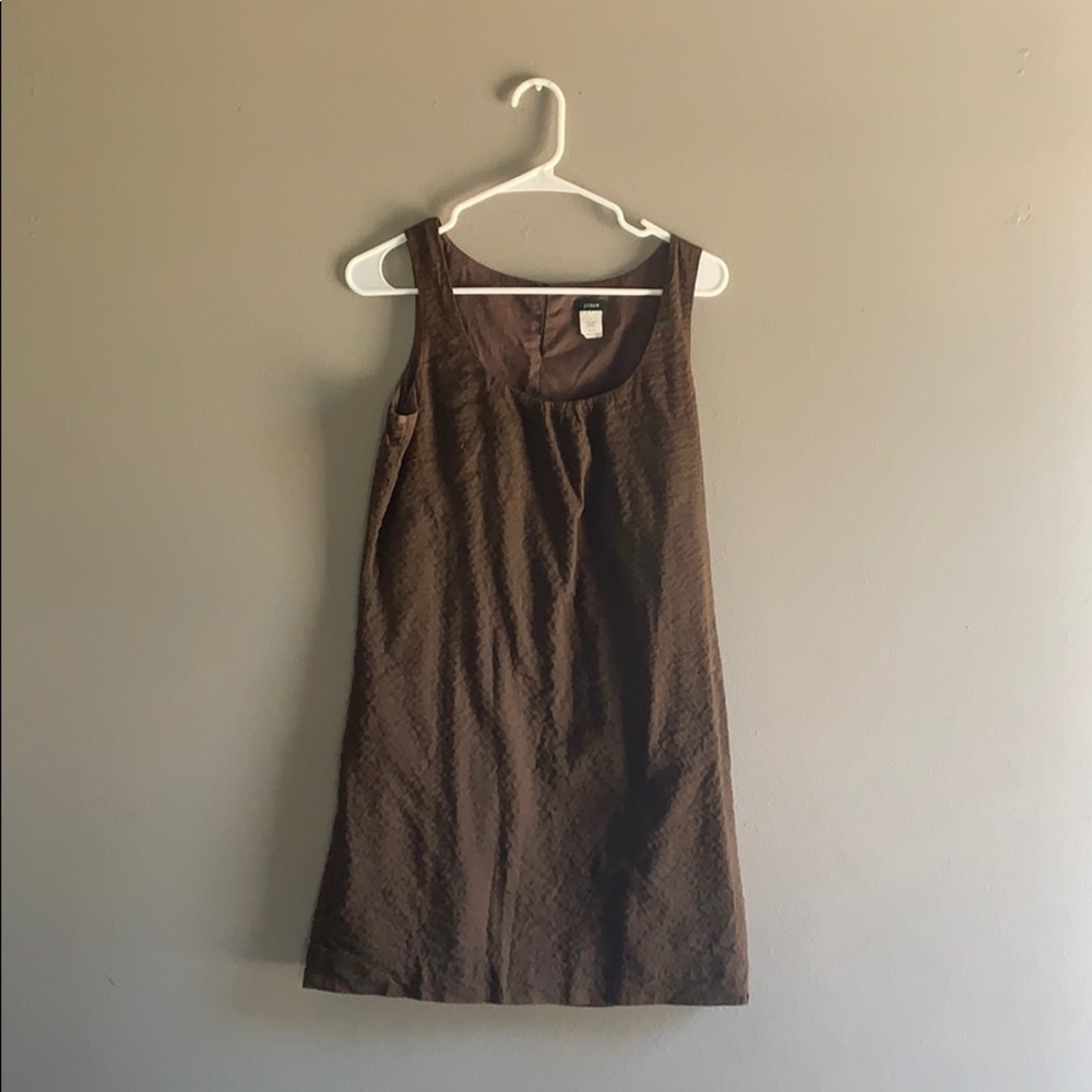 Brown J. Crew summer dress